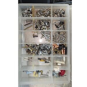 Assorted Model Building Parts Lot Wheels Buckets Miniatures Crafting Supplies